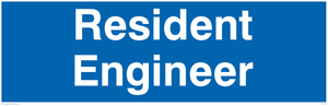 DC711: resident engineer - door sign