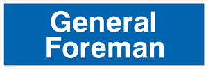 DC713: general foreman - door sign