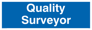 DC715: quality surveyor - door sign