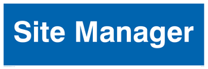 DC723: site manager - door sign
