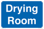 DC726: drying room - door sign