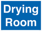 DC726: drying room - door sign