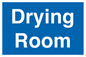 DC726: drying room - door sign