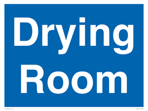 DC726: drying room - door sign