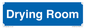 DC726: drying room - door sign