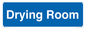 DC726: drying room - door sign