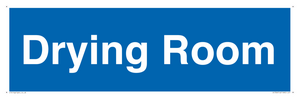 DC726: drying room - door sign