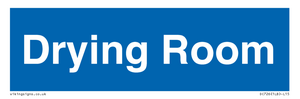 DC726: drying room - door sign