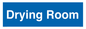 DC726: drying room - door sign