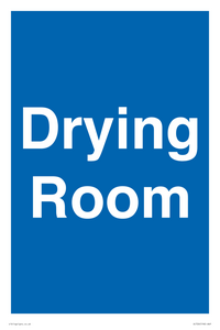 DC726: drying room - door sign