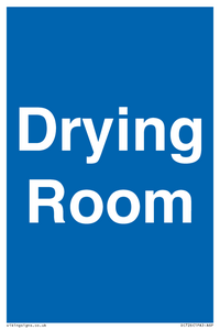 DC726: drying room - door sign
