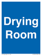 DC726: drying room - door sign