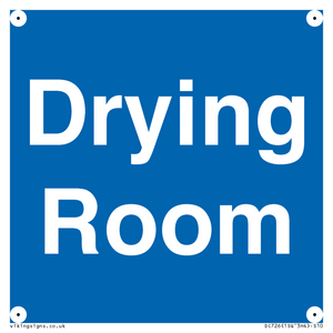DC726: drying room - door sign