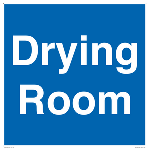 DC726: drying room - door sign