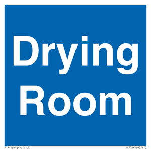 DC726: drying room - door sign