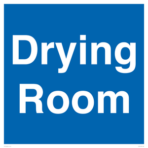 DC726: drying room - door sign