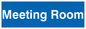 DC727: meeting room - door sign