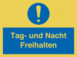 (DE)MA5501: Tag- und Nacht Freihalten