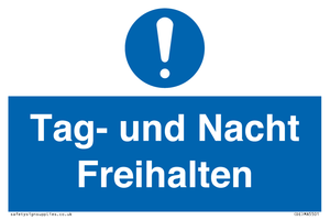 (DE)MA5501: Tag- und Nacht Freihalten