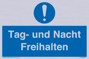 (DE)MA5501: Tag- und Nacht Freihalten