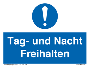 (DE)MA5501: Tag- und Nacht Freihalten