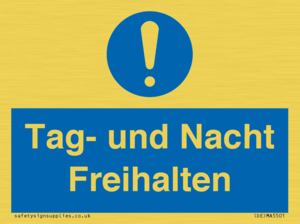 (DE)MA5501: Tag- und Nacht Freihalten