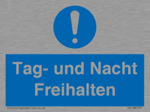 (DE)MA5501: Tag- und Nacht Freihalten