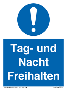(DE)MA5501: Tag- und Nacht Freihalten