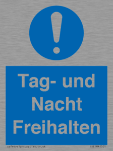 (DE)MA5501: Tag- und Nacht Freihalten