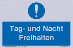 (DE)MA5501: Tag- und Nacht Freihalten