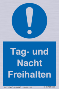 (DE)MA5501: Tag- und Nacht Freihalten