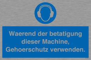 (DE)MP262: Waerend der betatigung dieser Machine, Gehoerschutz verwenden.