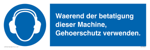 (DE)MP262: Waerend der betatigung dieser Machine, Gehoerschutz verwenden.