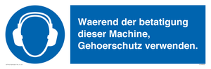 (DE)MP262: Waerend der betatigung dieser Machine, Gehoerschutz verwenden.