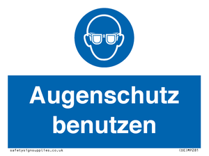 (DE)MP281: Augenschutz benutzen