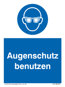 (DE)MP281: Augenschutz benutzen