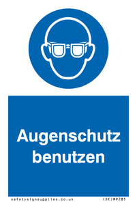 (DE)MP281: Augenschutz benutzen