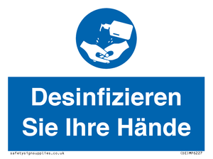 (DE)MP6227: Desinfizieren Sie Ihre Hände