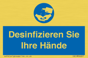 (DE)MP6227: Desinfizieren Sie Ihre Hände