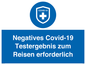 (DE)MP7040: Negatives Covid-19 Testergebnis zum Reisen erforderlich