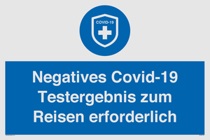 (DE)MP7040: Negatives Covid-19 Testergebnis zum Reisen erforderlich