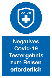 (DE)MP7040: Negatives Covid-19 Testergebnis zum Reisen erforderlich