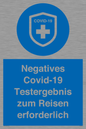 (DE)MP7040: Negatives Covid-19 Testergebnis zum Reisen erforderlich