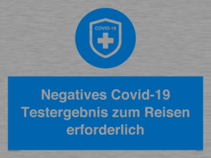 (DE)MP7040: Negatives Covid-19 Testergebnis zum Reisen erforderlich