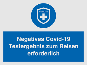 (DE)MP7040: Negatives Covid-19 Testergebnis zum Reisen erforderlich