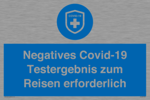 (DE)MP7040: Negatives Covid-19 Testergebnis zum Reisen erforderlich