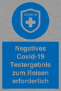 (DE)MP7040: Negatives Covid-19 Testergebnis zum Reisen erforderlich