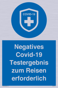 (DE)MP7040: Negatives Covid-19 Testergebnis zum Reisen erforderlich