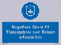 (DE)MP7040: Negatives Covid-19 Testergebnis zum Reisen erforderlich