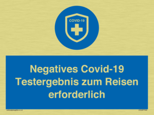 (DE)MP7040: Negatives Covid-19 Testergebnis zum Reisen erforderlich
